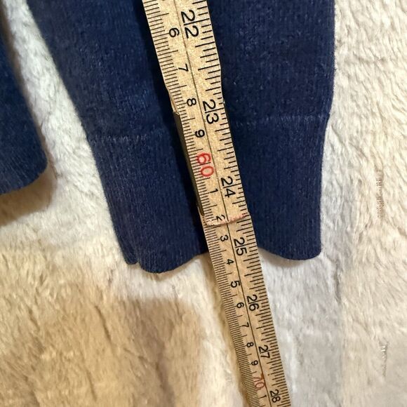 Tasso Elba Sweater Mens‎ M Navy Blue Cozy stretch zip up Please Read - Picture 6 of 11